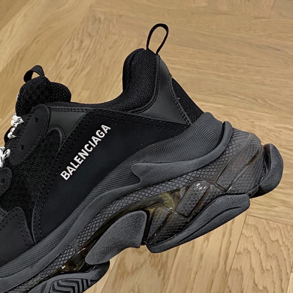 Balenciaga Triple S Clear Sole Double Black (W) - vstockx