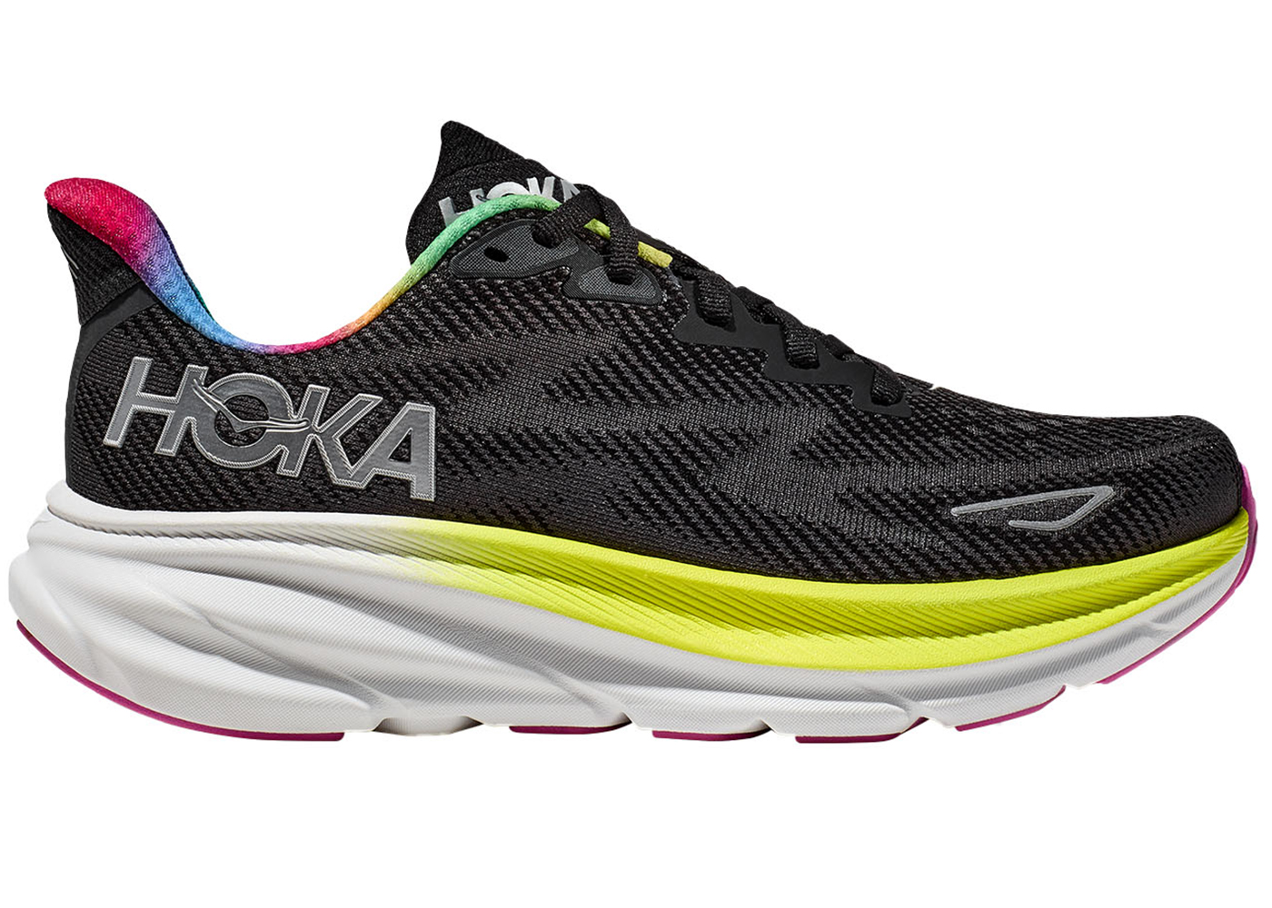 Hoka One One Clifton 9 Black All Aboard Multi-Color - vstockx
