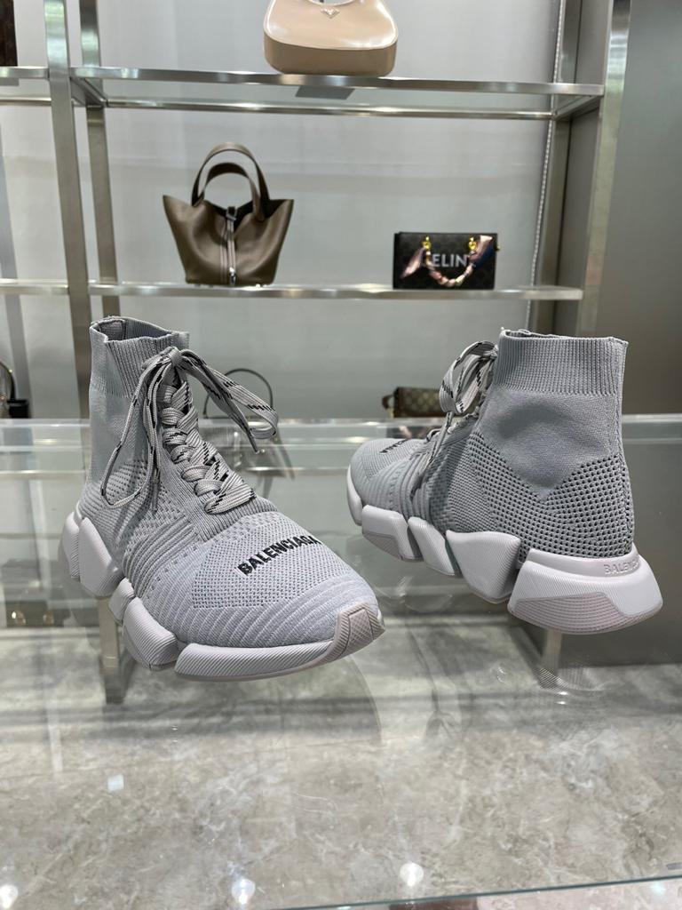 Balenciaga Speed 2.0 Lace Up Grey - vstockx