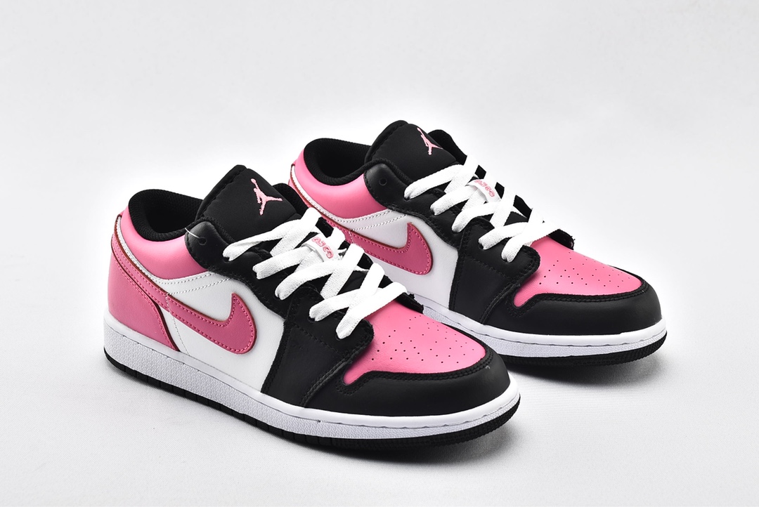 Jordan 1 Low Black Active Fuchsia - vstockx