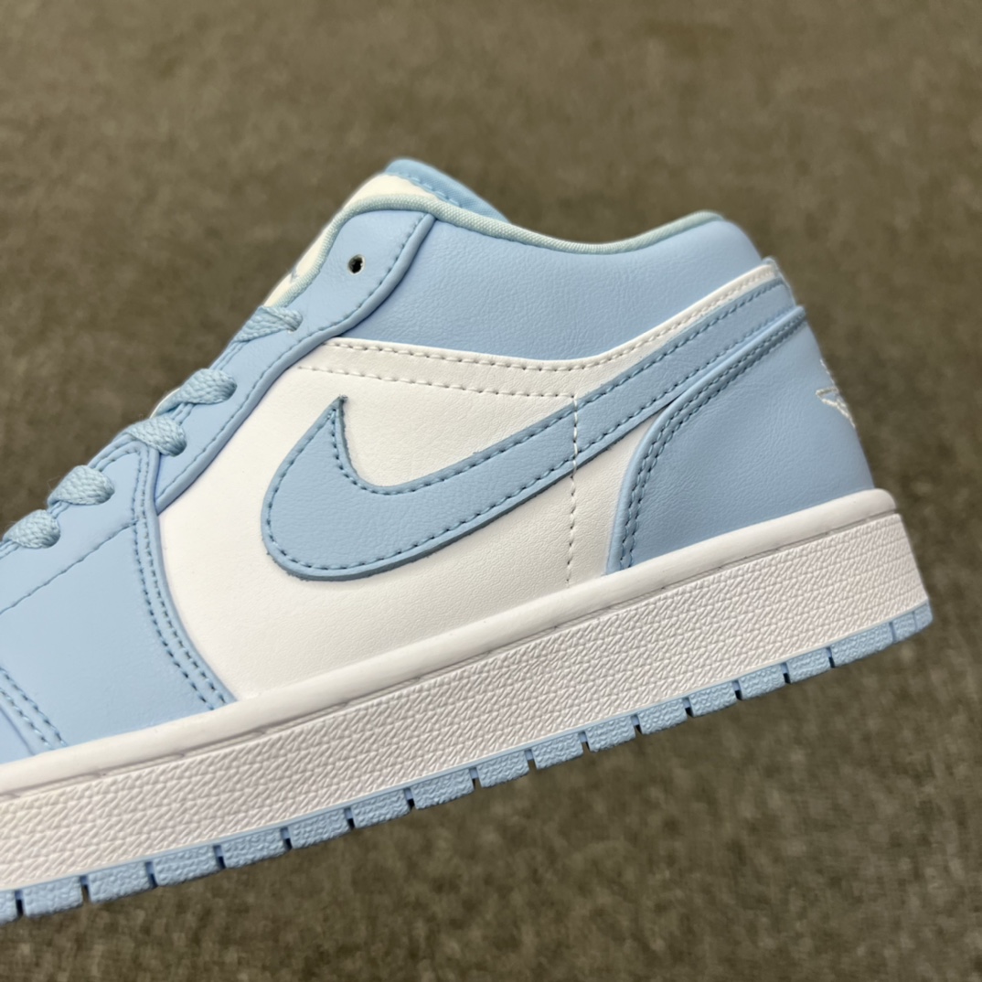 Jordan 1 Low White Ice Blue (Women's) - vstockx
