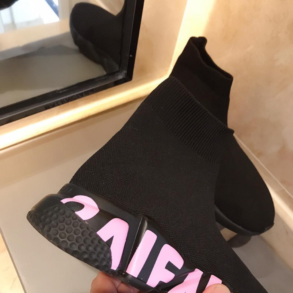 Balenciaga Graffiti Speed Black Pink (Women's) - vstockx
