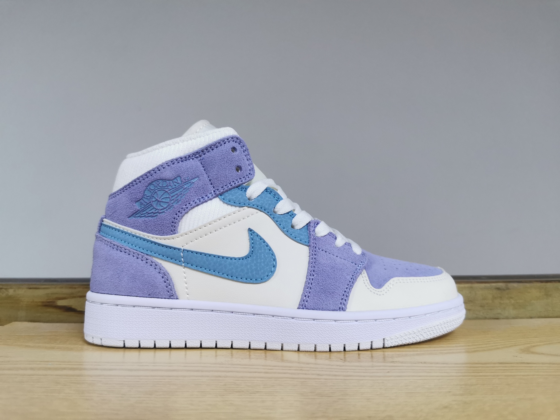 Jordan 1 Mid Purple Aqua - vstockx