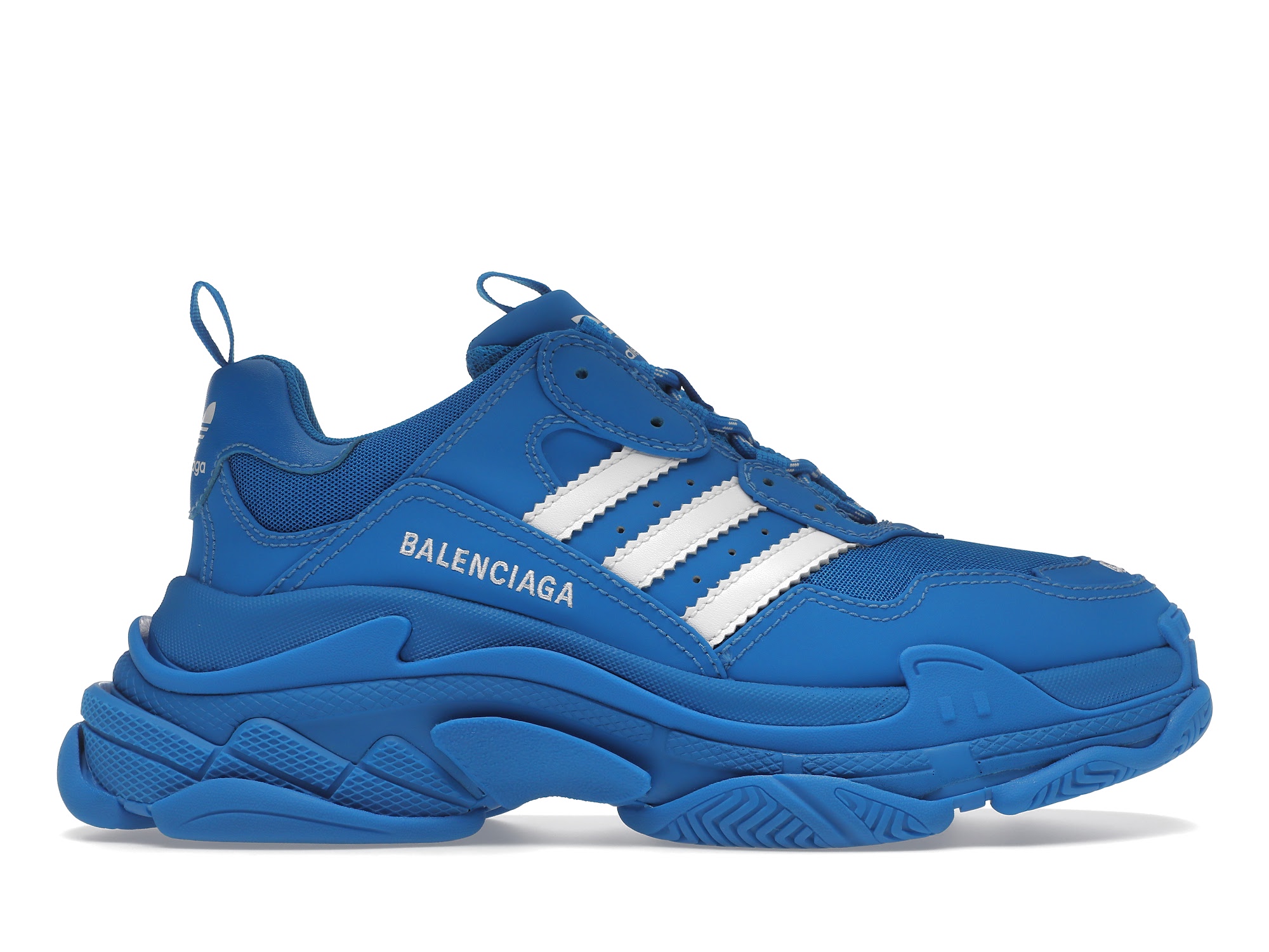 Balenciaga x adidas Triple S Blue White - vstockx