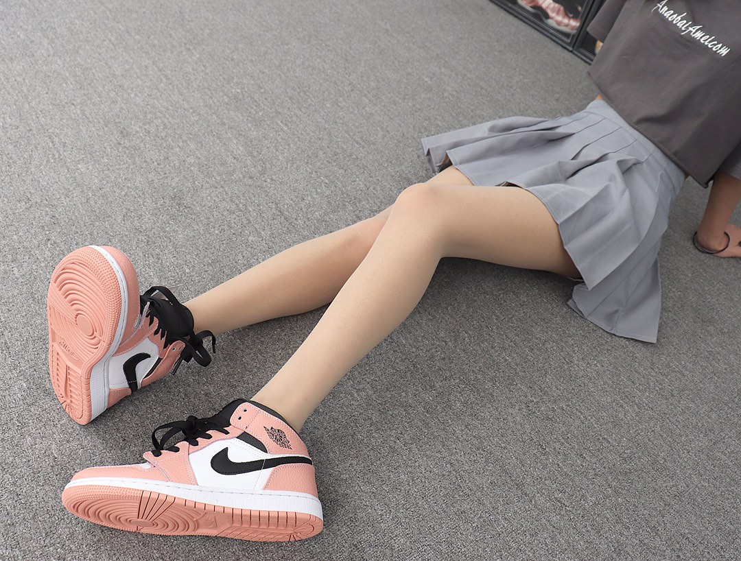 Jordan 1 Mid Pink Quartz - vstockx