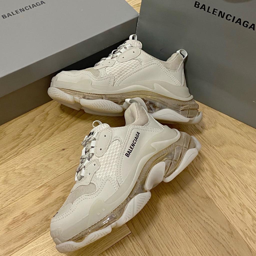 Balenciaga Triple S Clear Sole Off White - vstockx
