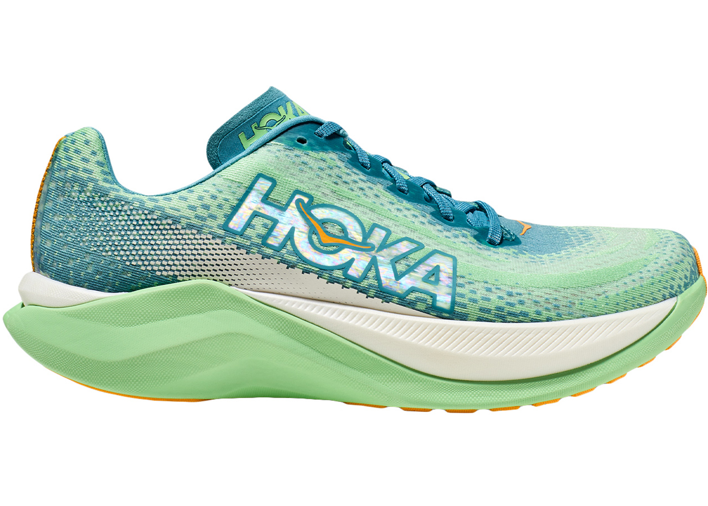 Hoka One One Mach X Ocean Mist Lime - vstockx