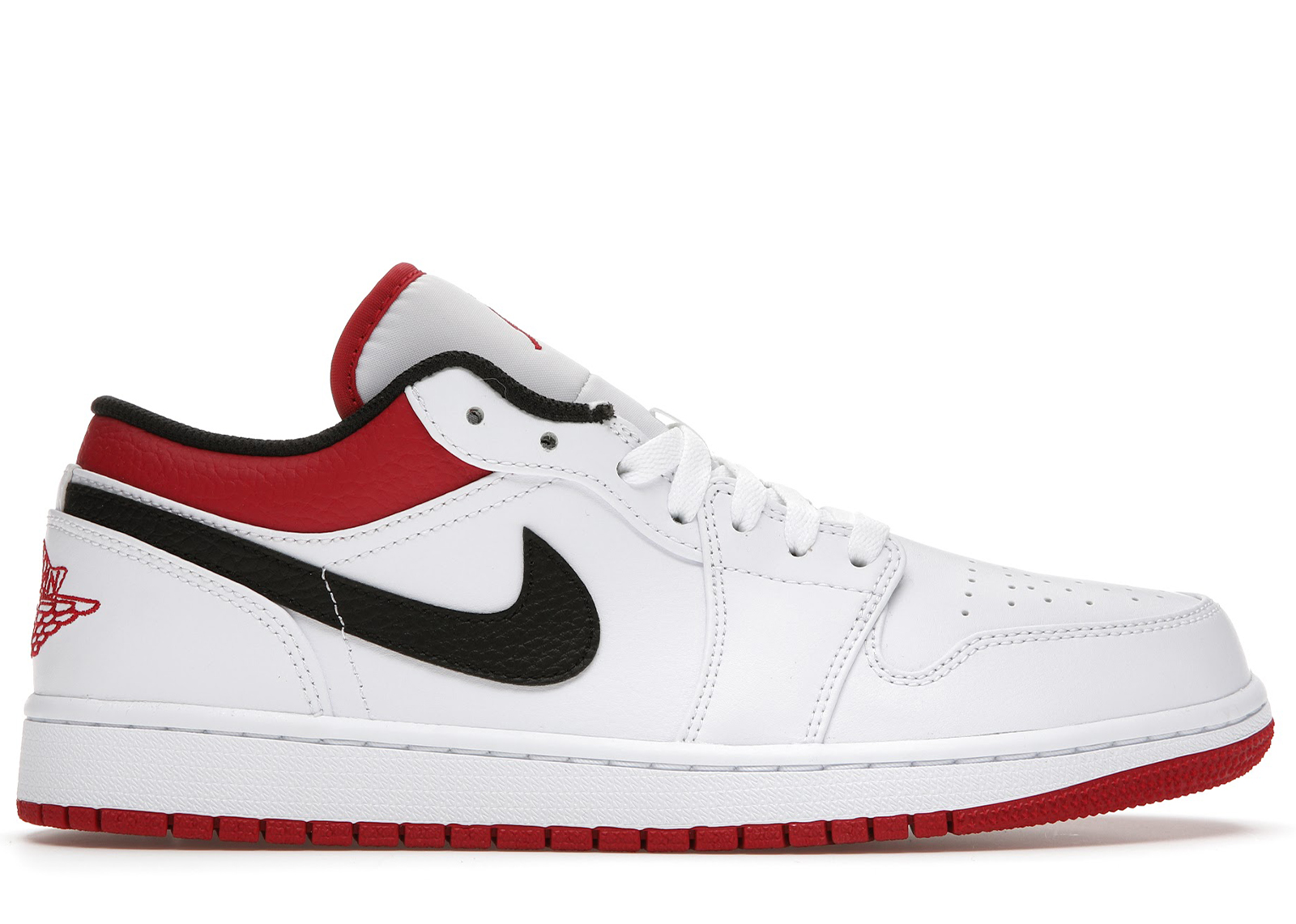 Jordan 1 Low White University Red Black - vstockx