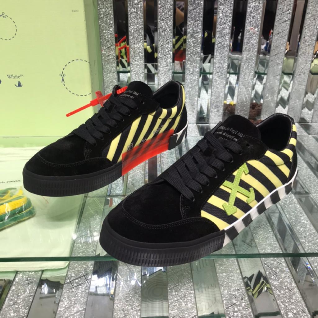 OFF-WHITE Vulc Low Black Yellow Green - vstockx