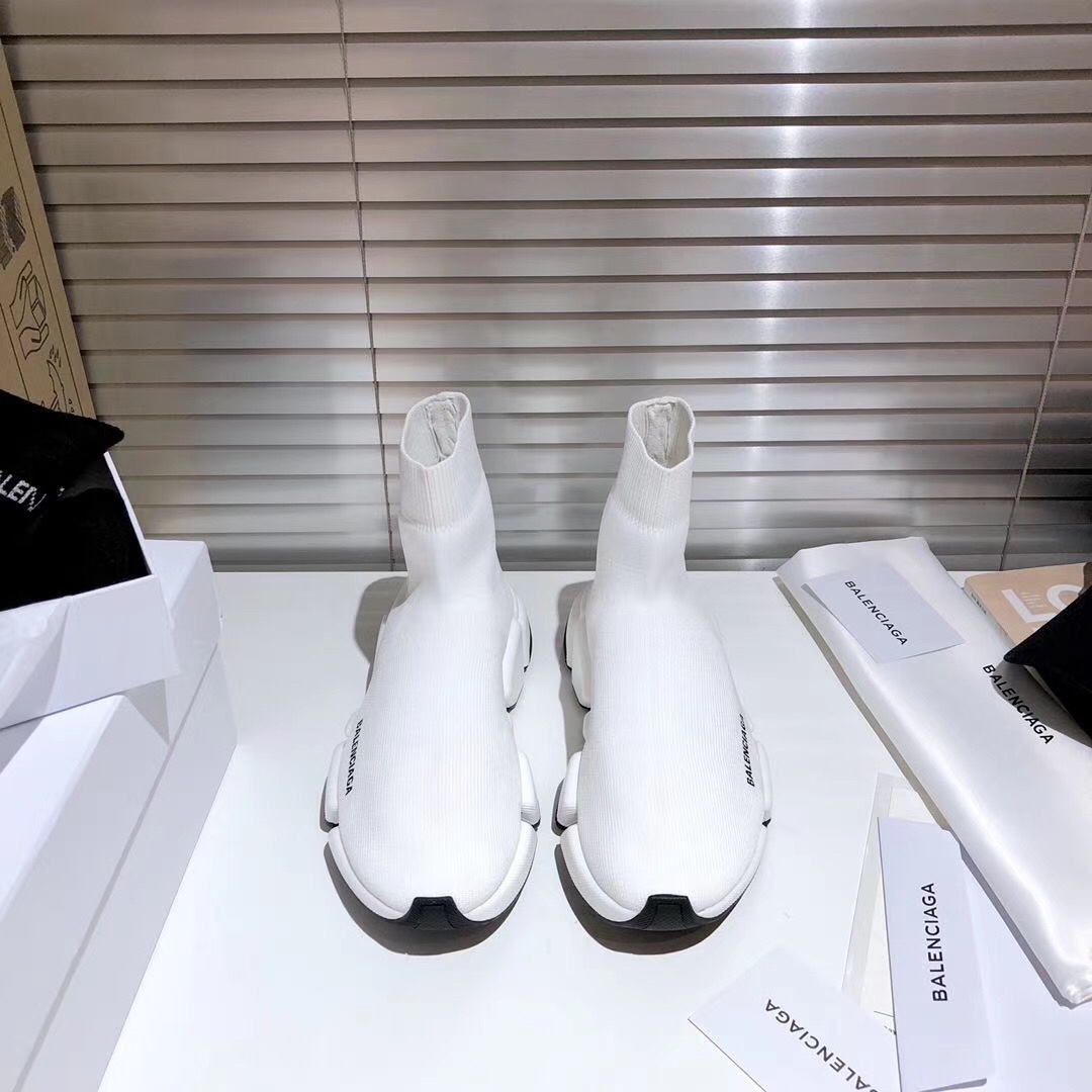 Balenciaga Speed 2.0 White Black - vstockx