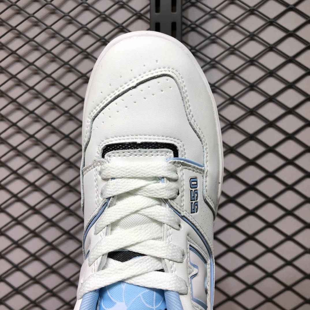 New Balance 550 UNC White University Blue - vstockx