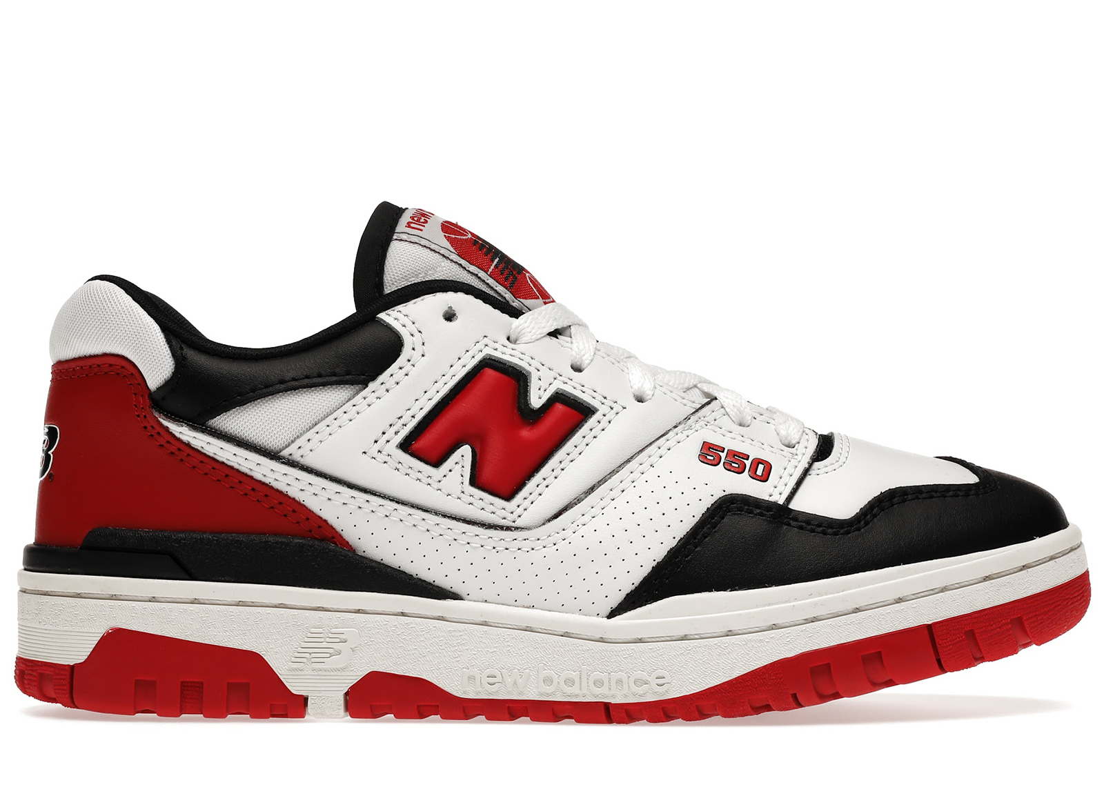 New Balance 550 White Red Black - vstockx