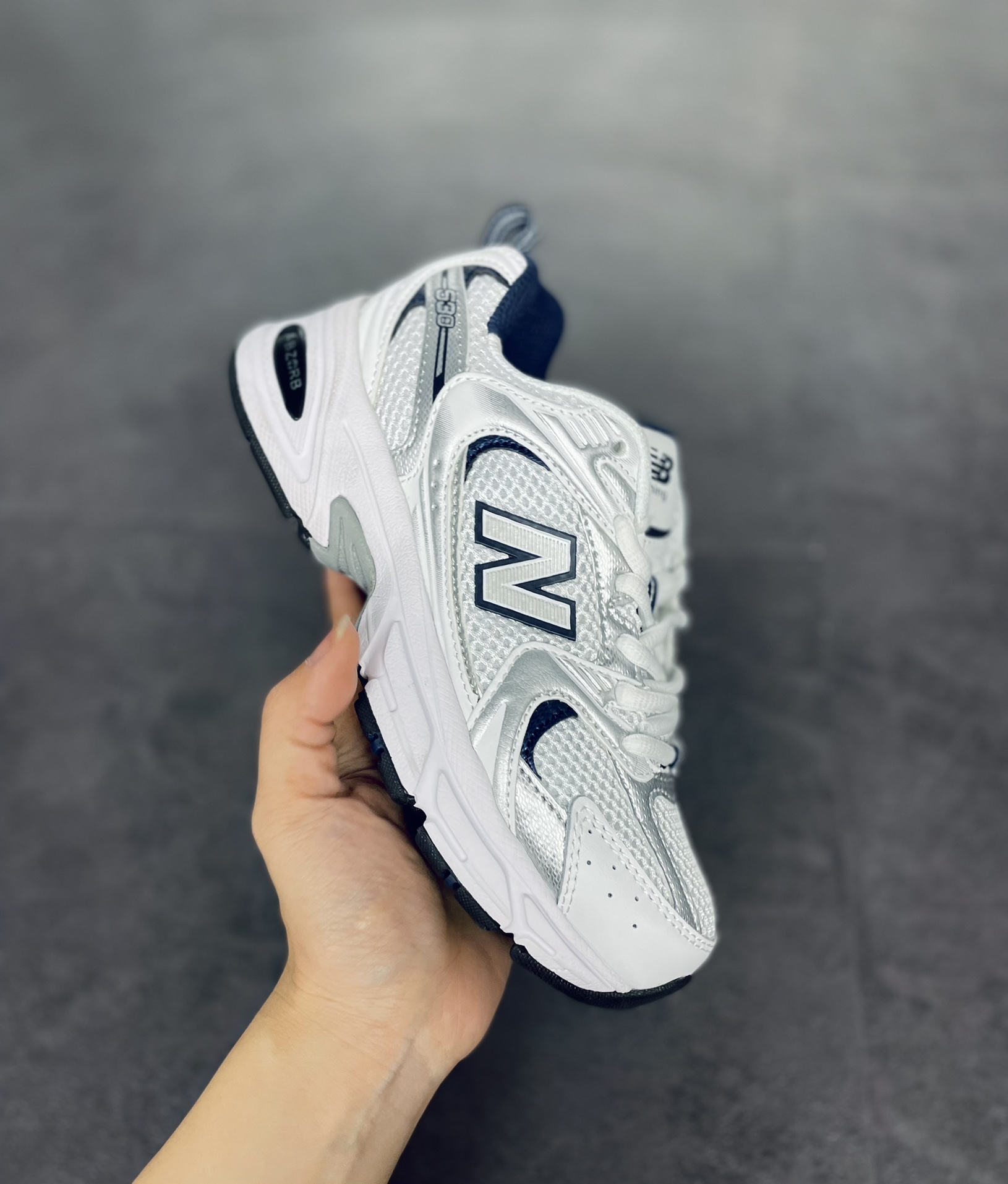 New Balance 530 White Silver Navy - vstockx