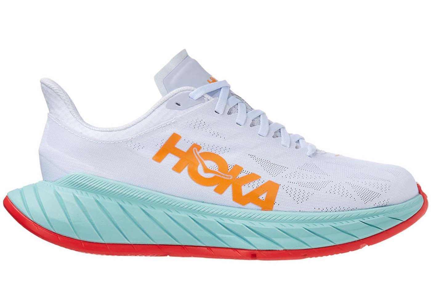 Hoka One One Carbon X 2 White Blazing Orange (Women's) - vstockx