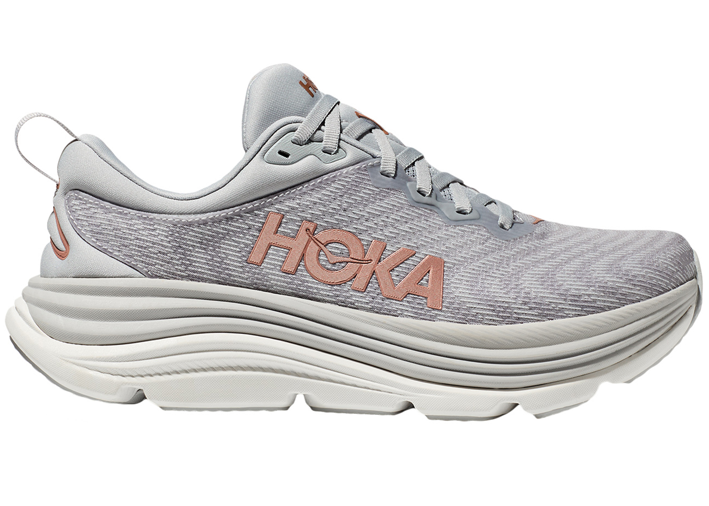 Hoka One One Gaviota 5 Harbor Mist Rose Gold (Women's) - vstockx