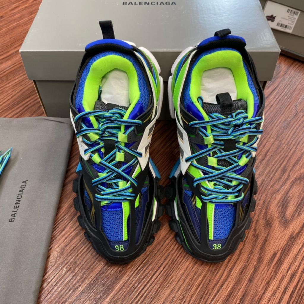 Balenciaga Track Green White Blue - vstockx
