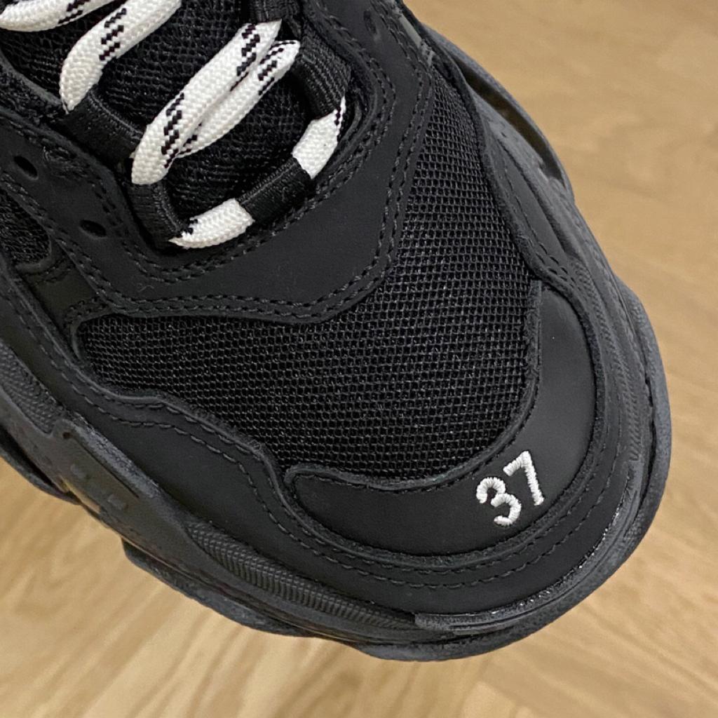 Balenciaga Triple S Clear Sole Double Black (W) - vstockx