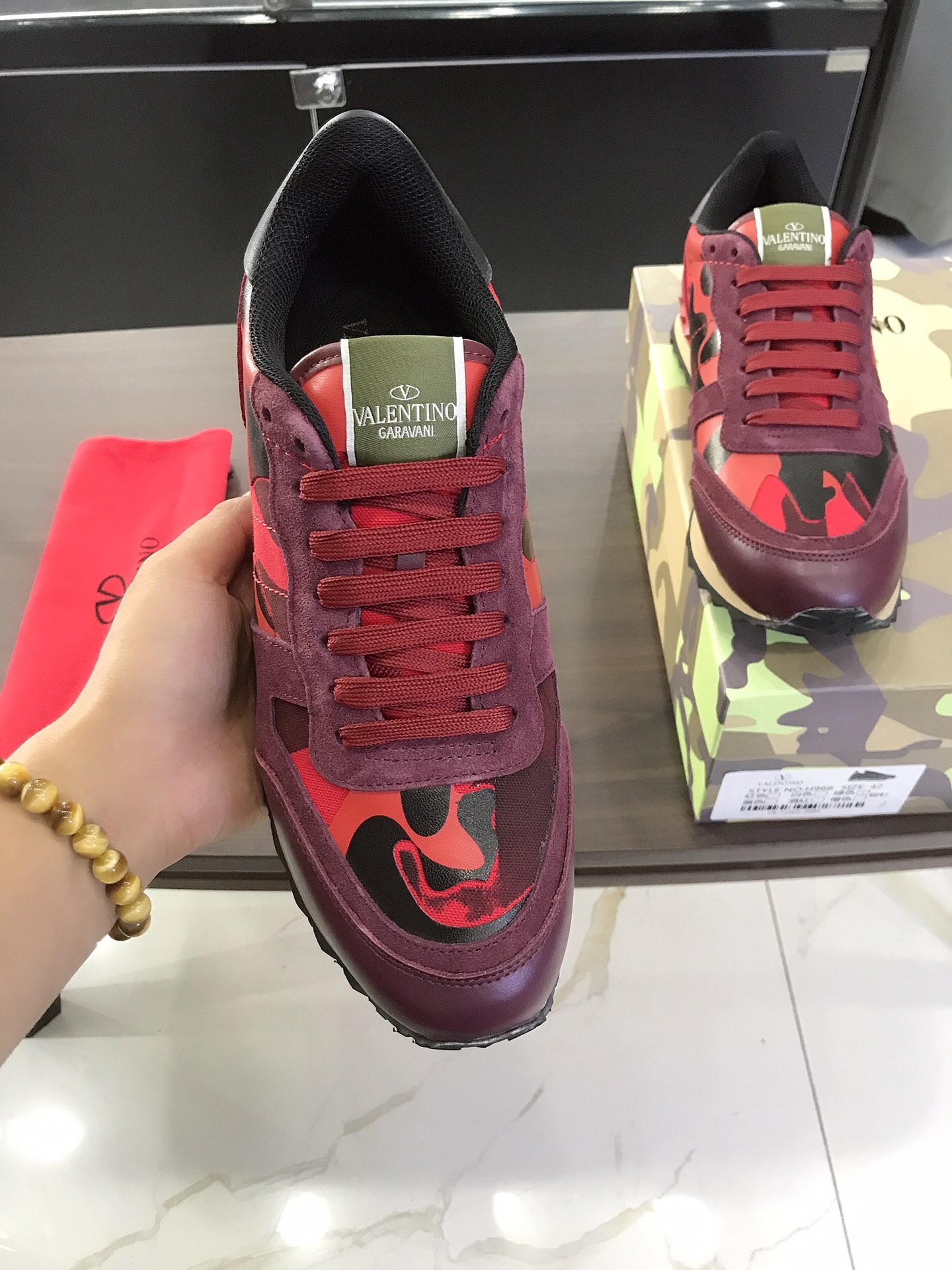 Valentino Garavani Rockrunner camouflage-print sneakers 1 - vstockx