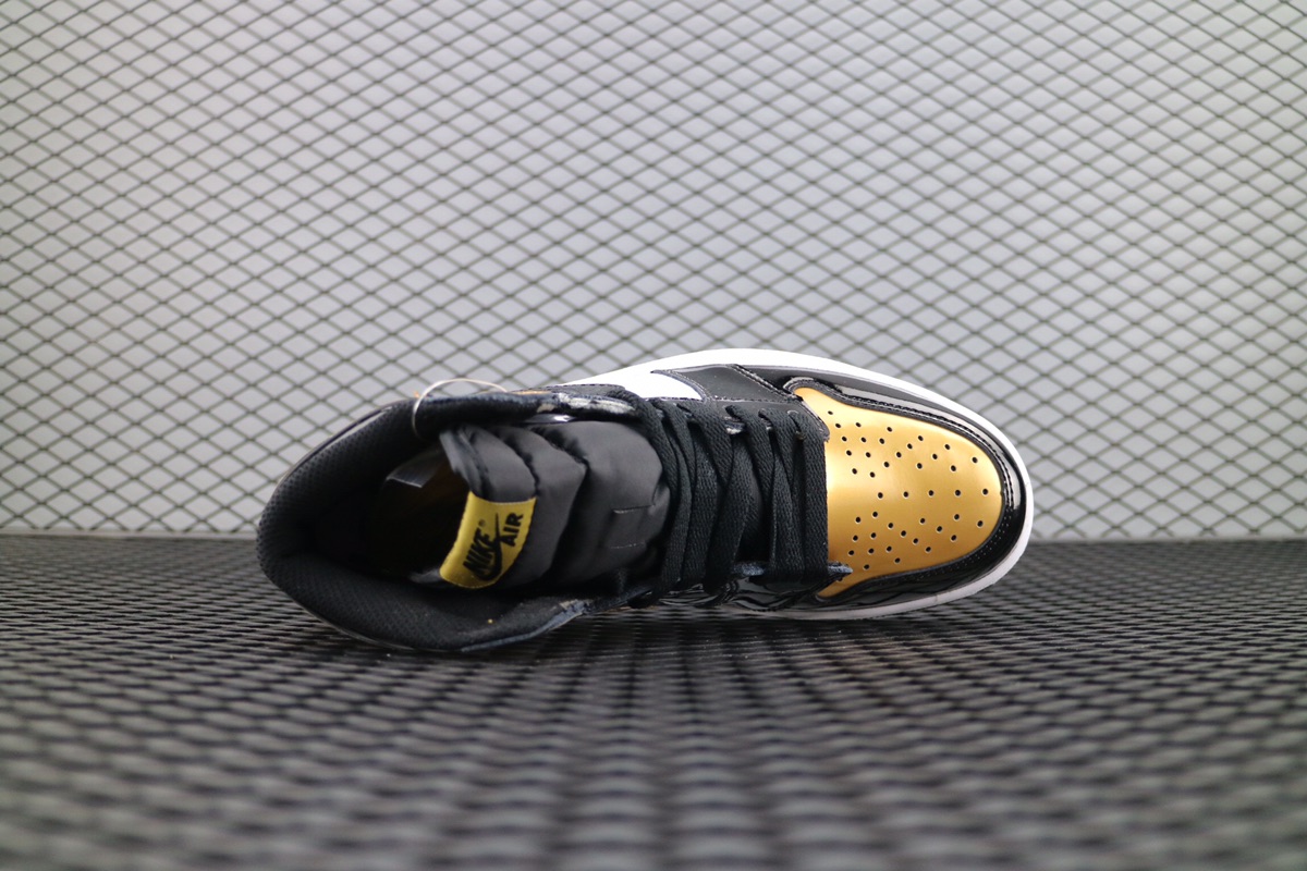 Jordan 1 Retro High NRG Patent Gold Toe - vstockx