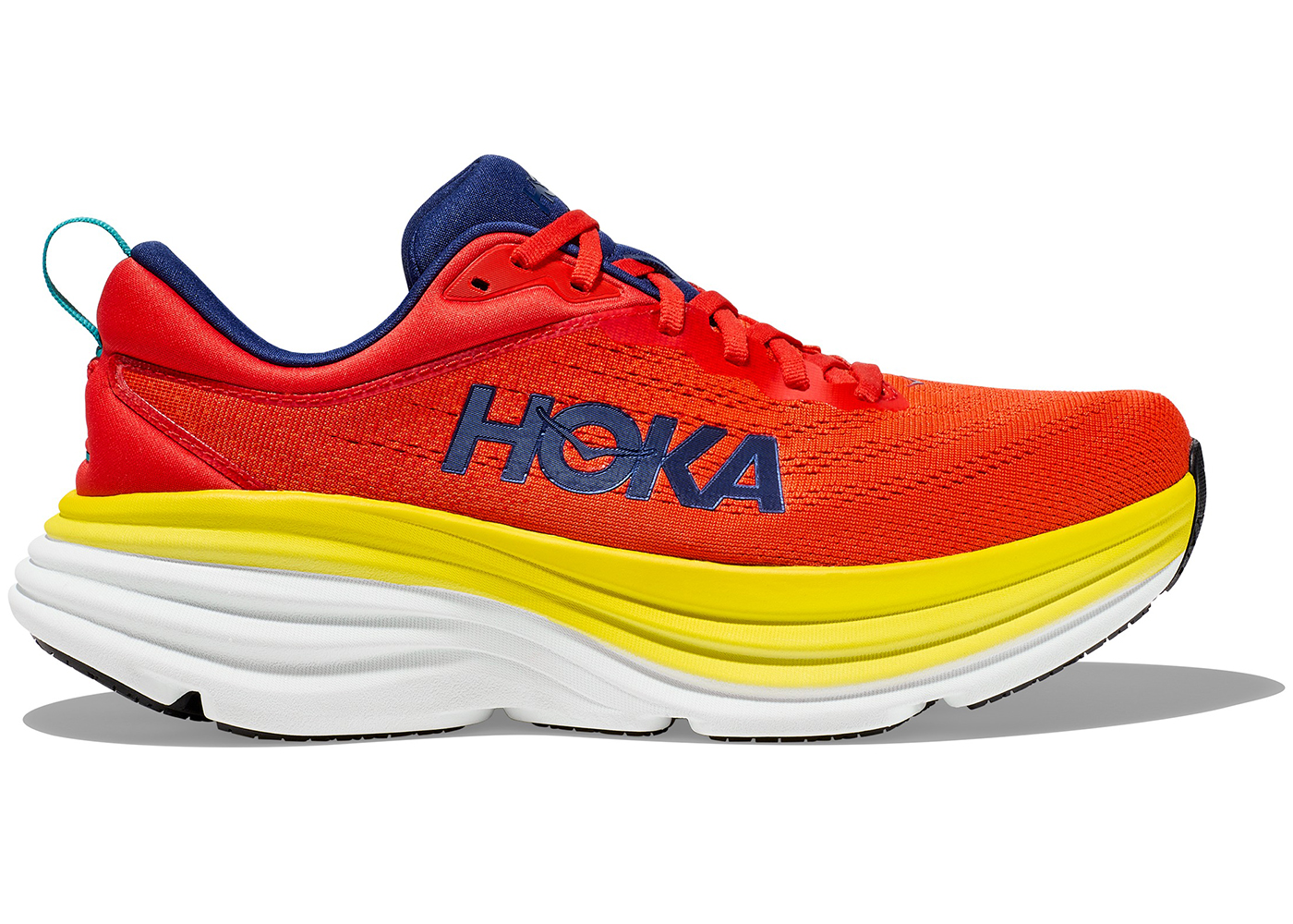 Hoka One One Bondi 8 Red Alert Flame - vstockx