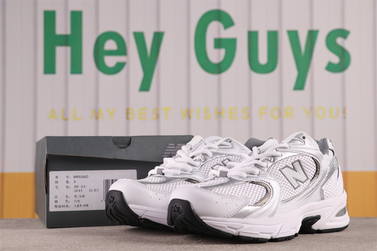 New Balance 530 White Silver Metallic - vstockx