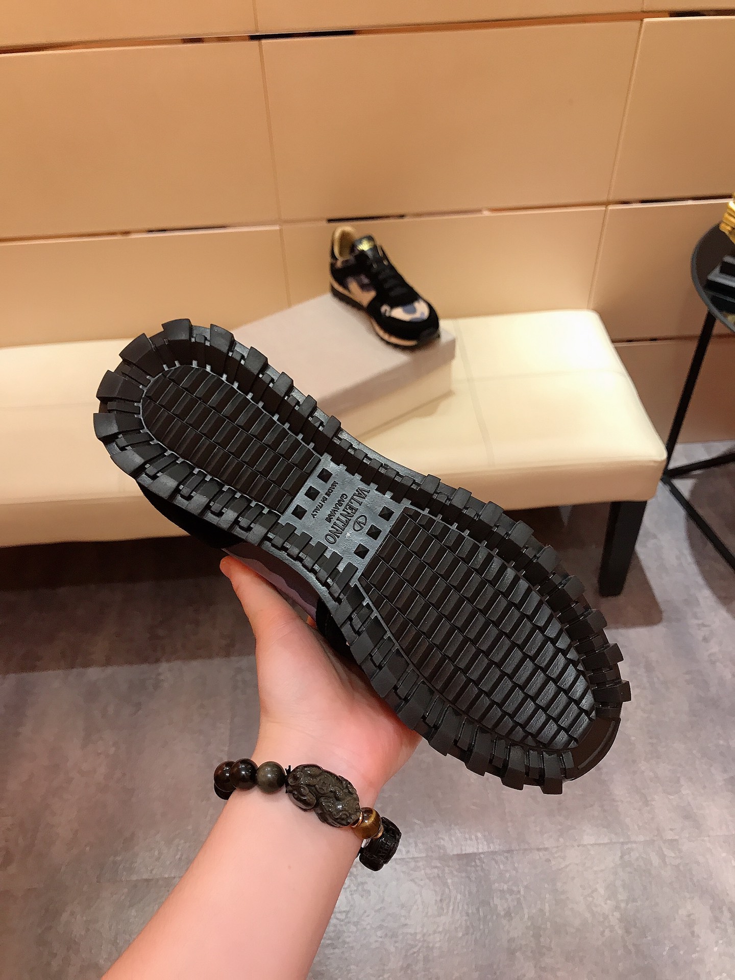 Valentino Garavani Rockrunner camouflage-print sneakers 25 - vstockx