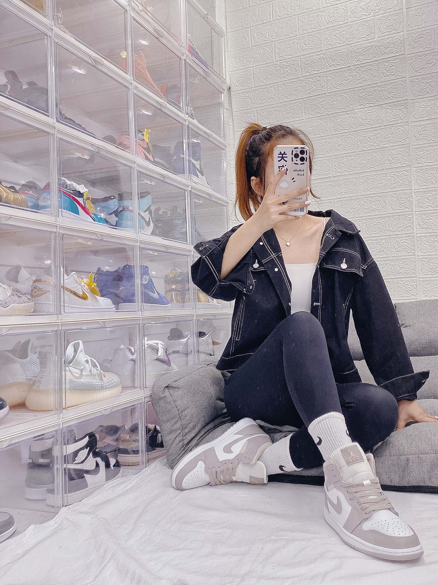 Jordan 1 Mid Linen - vstockx