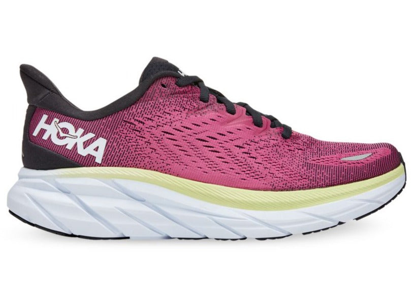 Hoka One One Clifton 8 Ibis Rose Pink Green (Women's) - vstockx