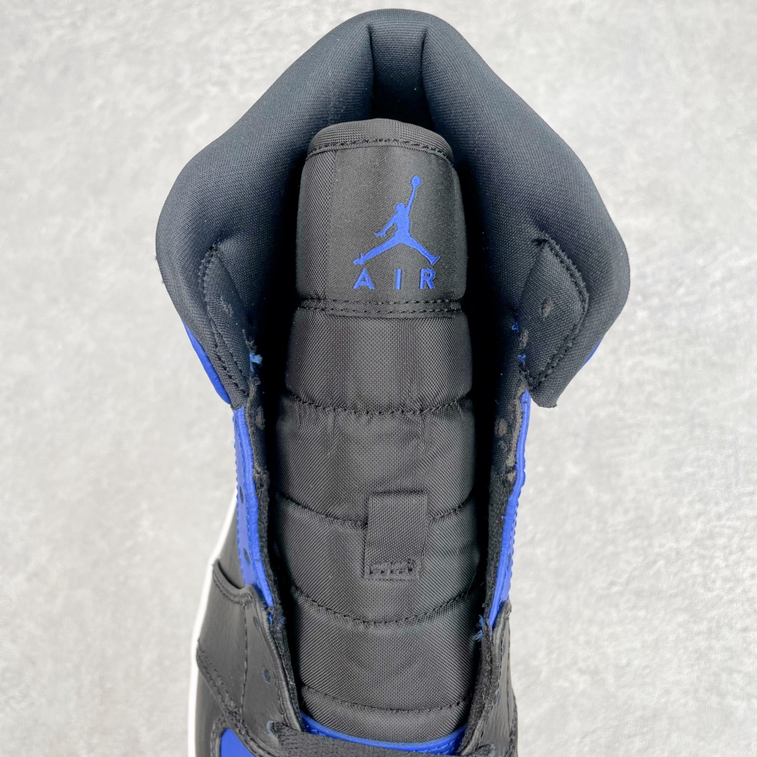 Jordan 1 Mid Hyper Royal Tumbled Leather - vstockx
