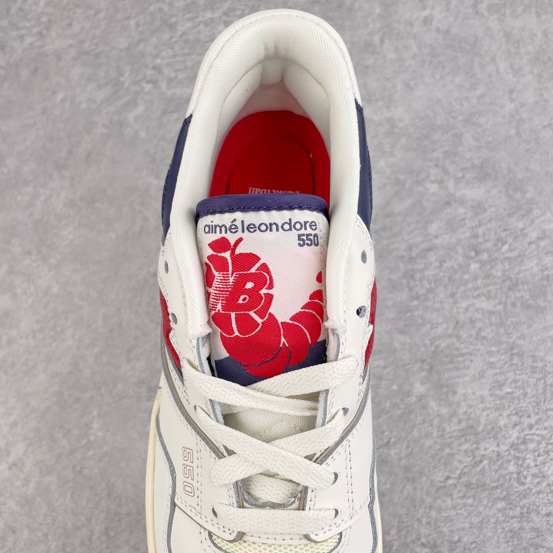 New Balance 550 Aime Leon Dore White Navy Red - vstockx