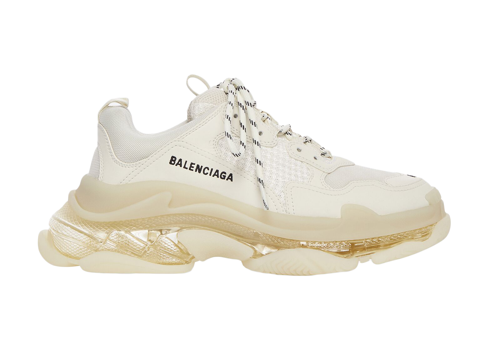 Balenciaga Triple S Clear Sole Beige - vstockx