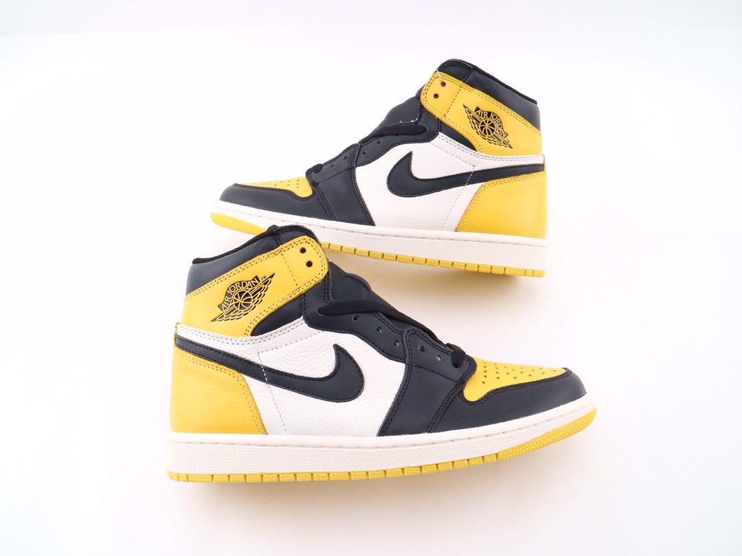 Jordan 1 Mid Yellow Toe Black - vstockx