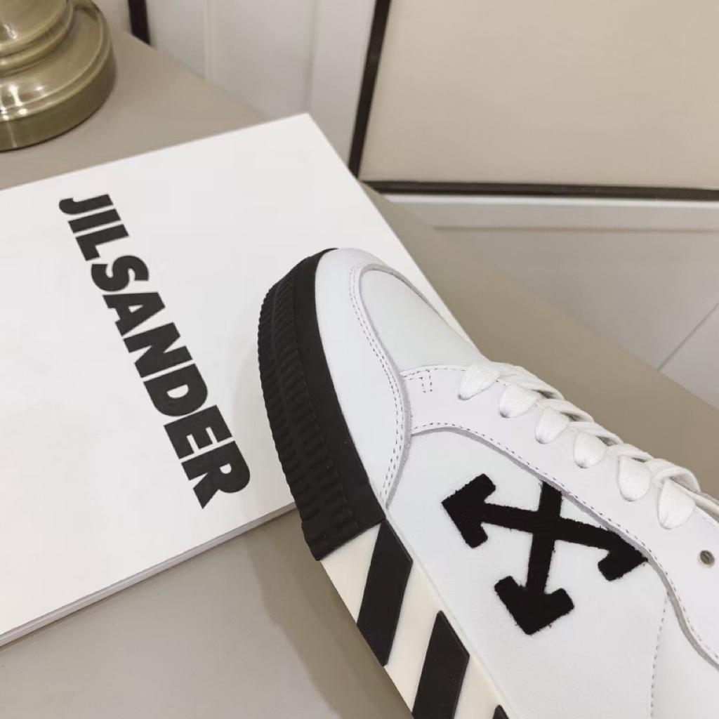 OFF-WHITE Vulcanized Low Canvas White Black - vstockx