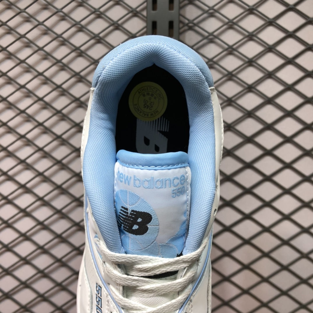 New Balance 550 UNC White University Blue - vstockx