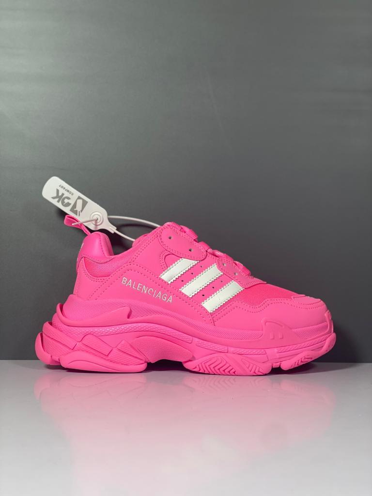 Balenciaga x adidas Triple S Neon Pink (W) - vstockx