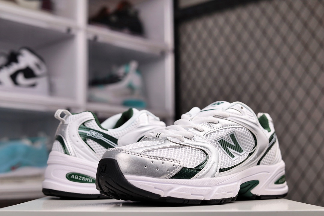 New Balance 530 White Nightwatch Green - vstockx