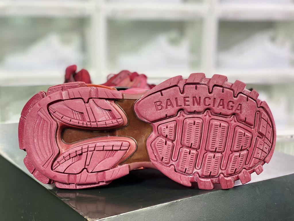 Balenciaga Track Burgundy - vstockx