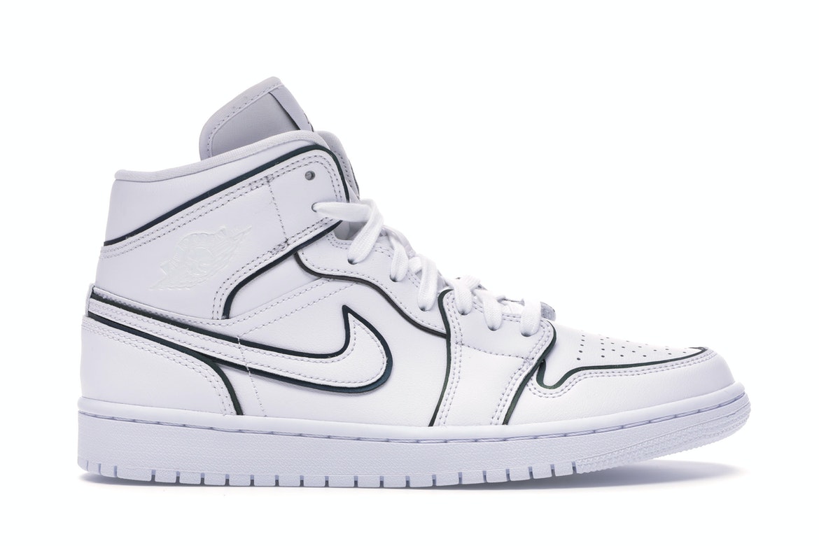 Jordan 1 Mid Iridescent Reflective White (W) - vstockx