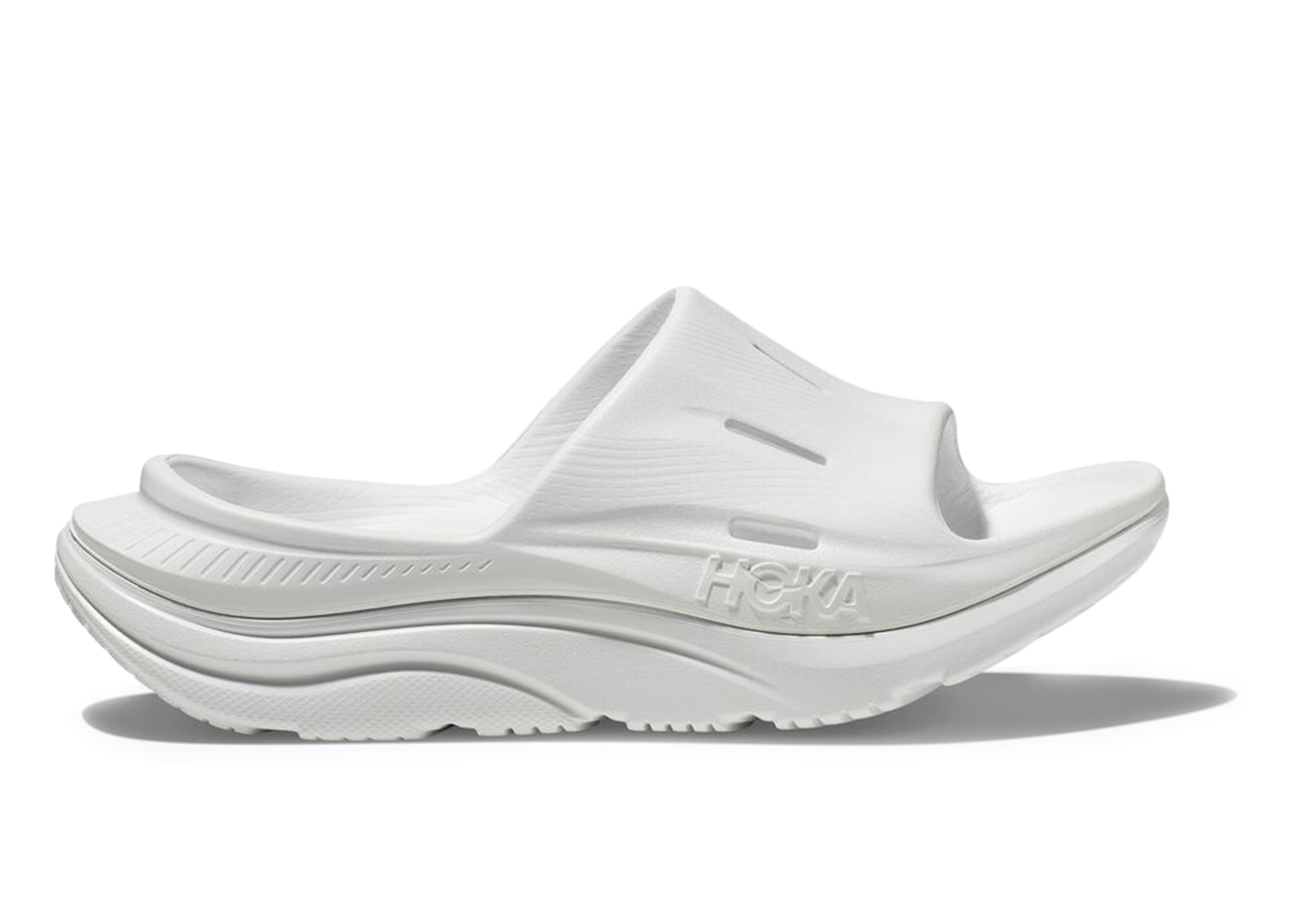 Hoka One One Ora Recovery Slide 3 White - vstockx