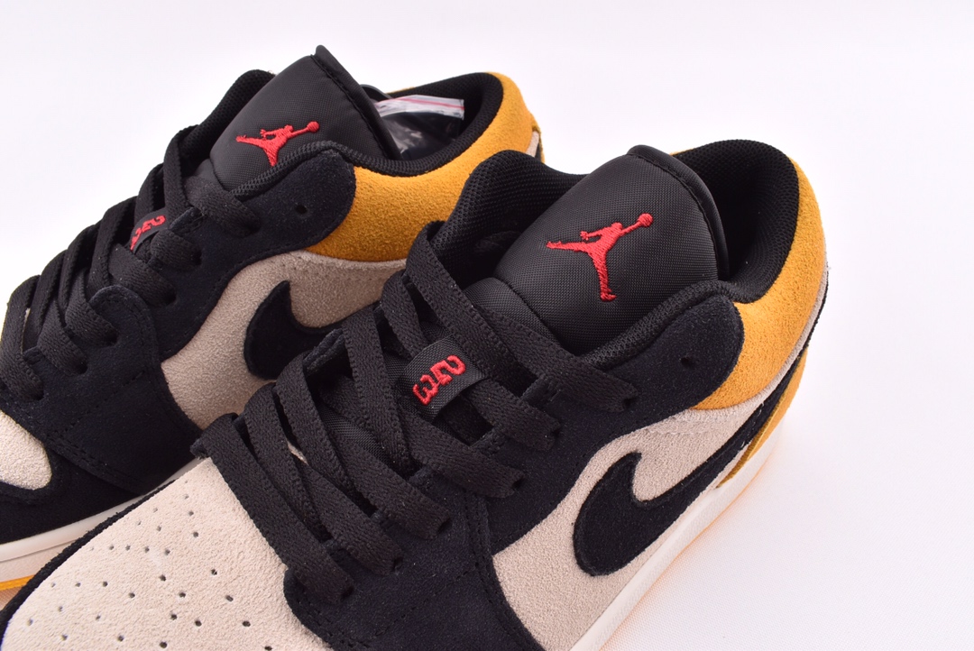 Jordan 1 Low Sail University Gold Black - vstockx