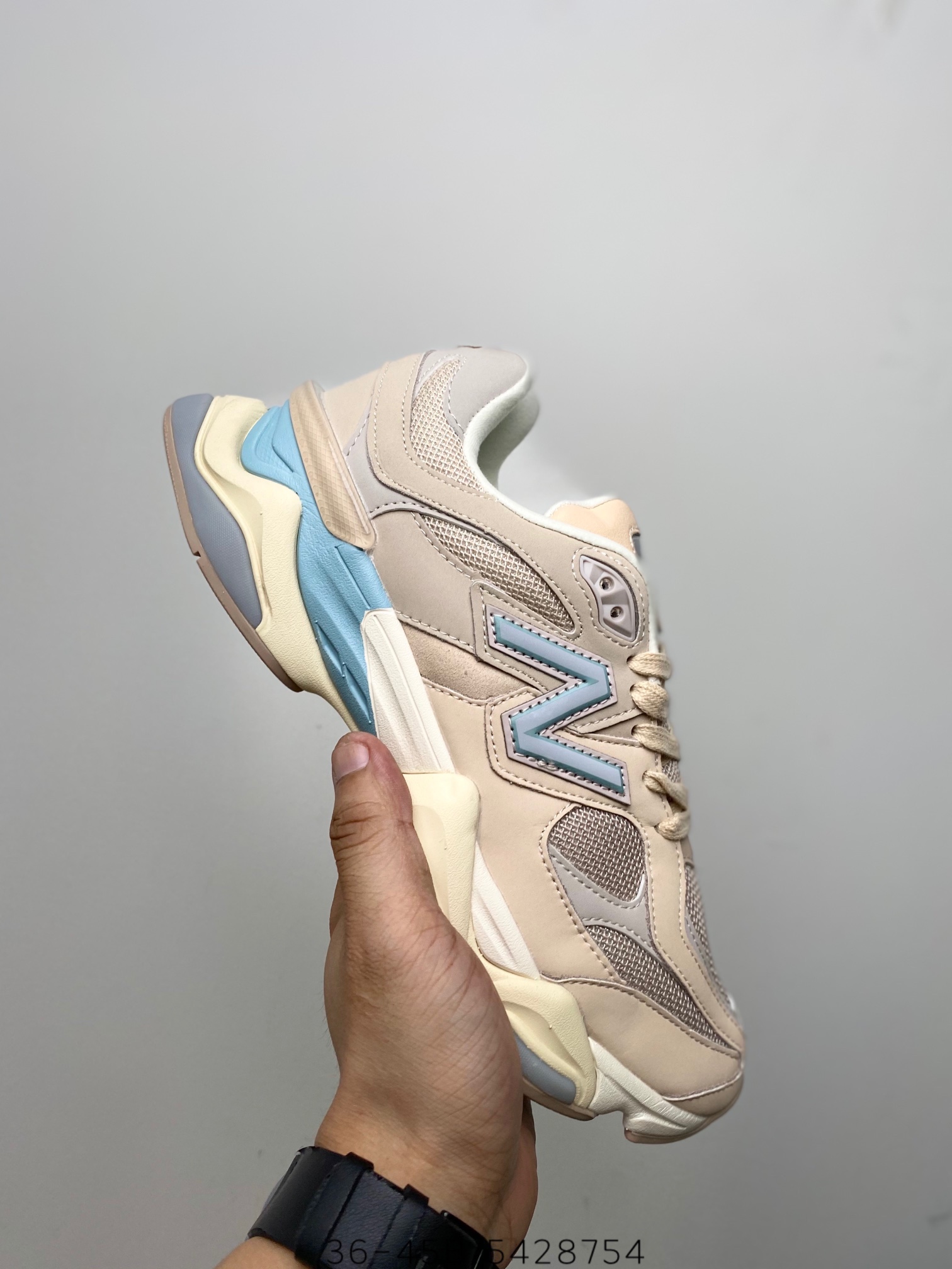 New Balance 9060 Ivory Cream Pink Sand - vstockx