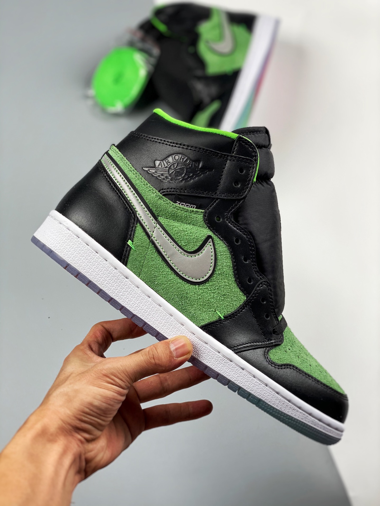 Jordan 1 Retro High Zoom Zen Green - vstockx