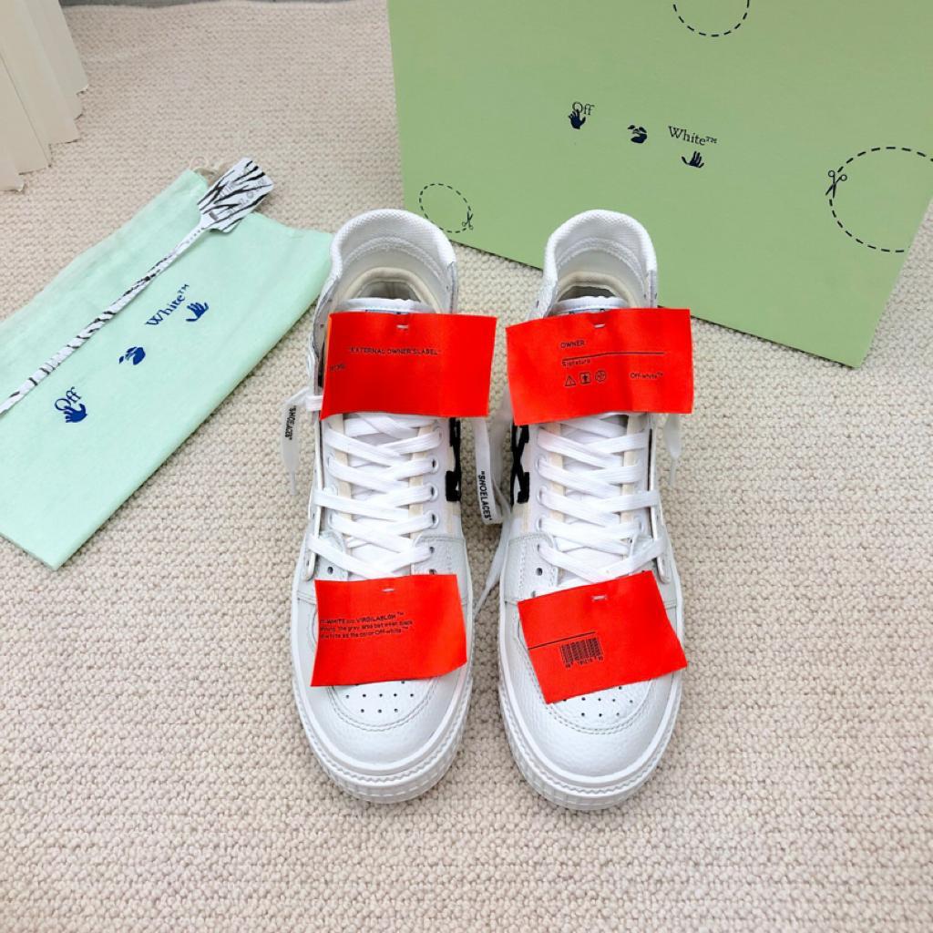 OFF-WHITE Off Court 3.0 Leather White White Orange - vstockx