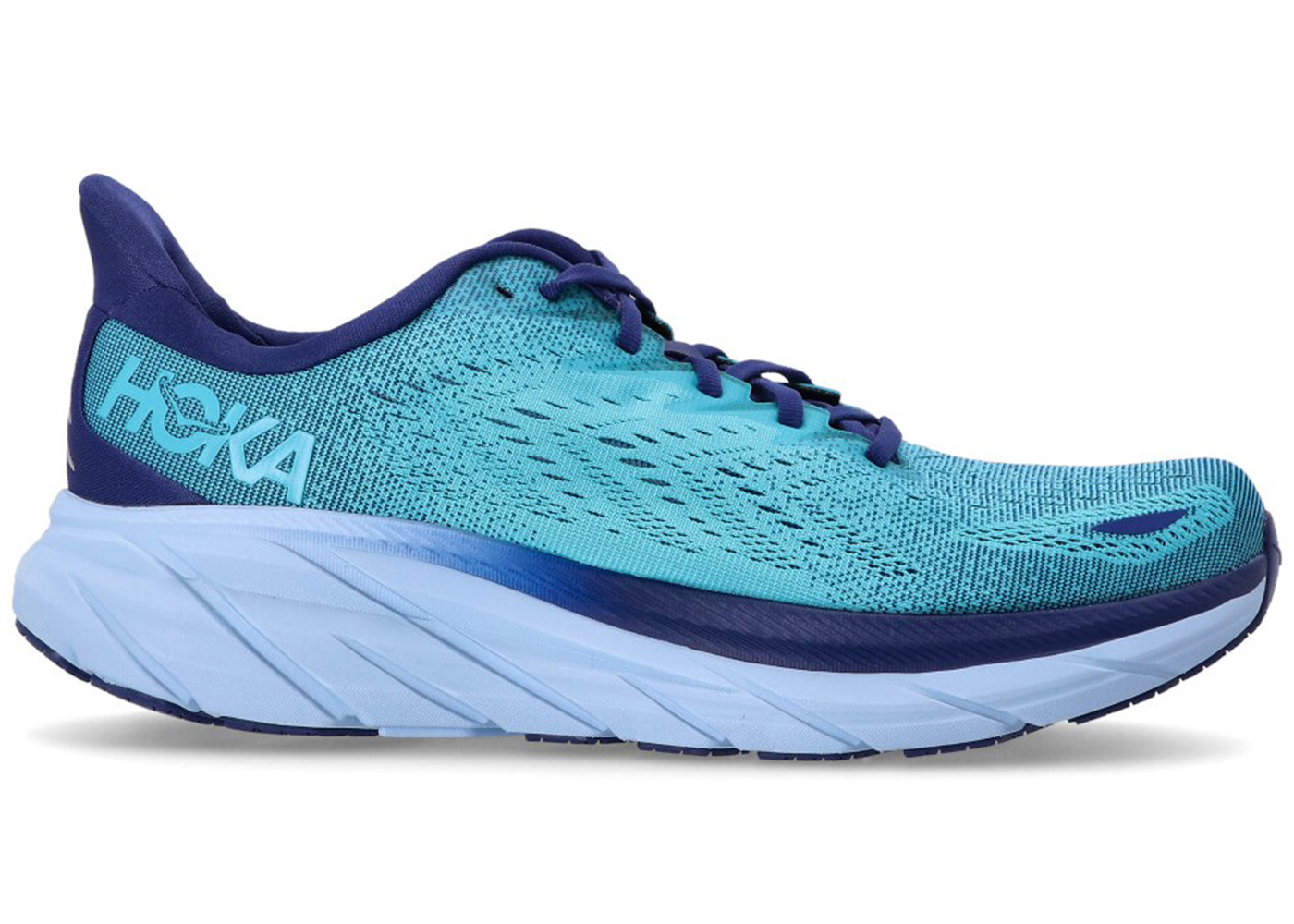 Hoka One One Clifton 8 Bellwether Blue Scuba Blue - vstockx