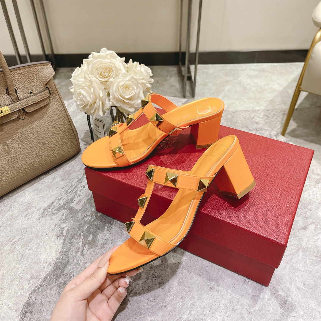 VALENTINO GARAVANI ROMAN STUD HEEL 6CM WOMEN 8 - vstockx