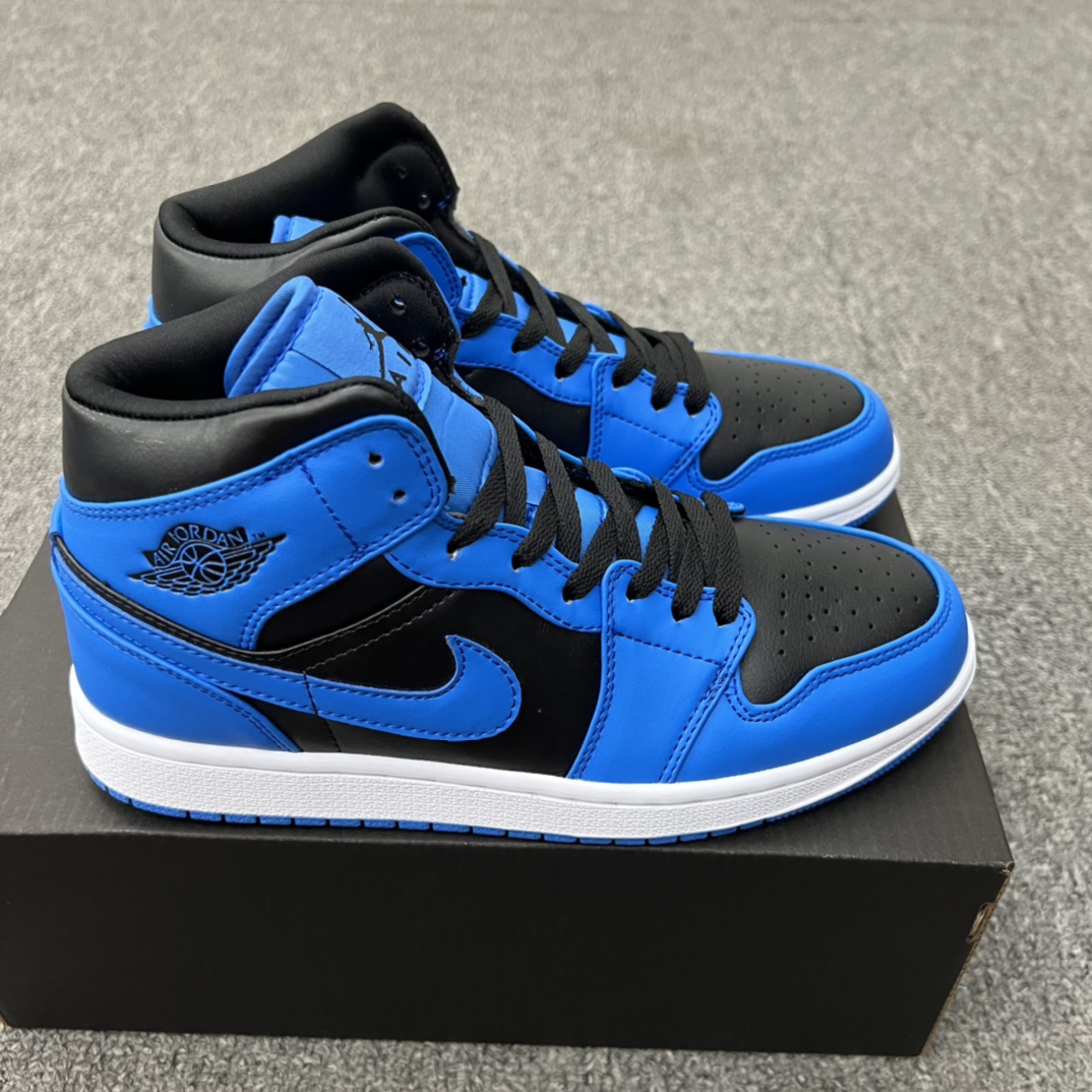 Jordan 1 Mid University Blue Black - vstockx