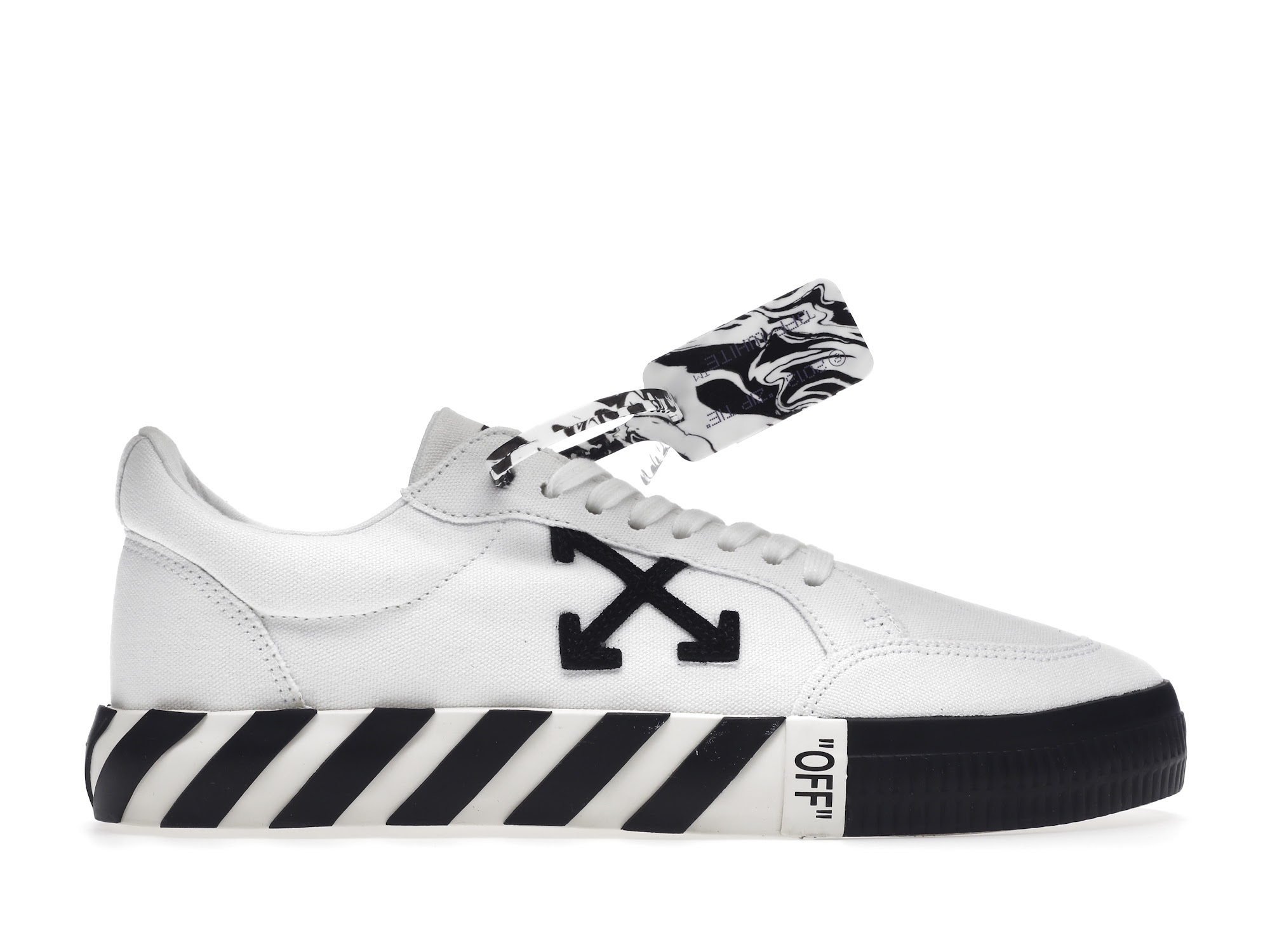 Off-White Low Vulc White Black AW20 - vstockx