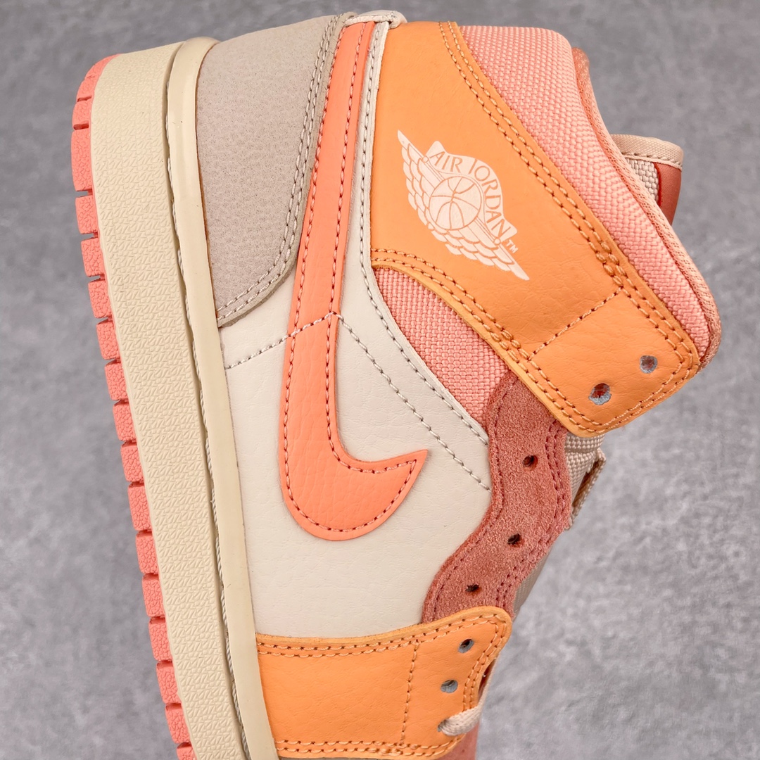 Jordan 1 Mid Apricot Orange - vstockx