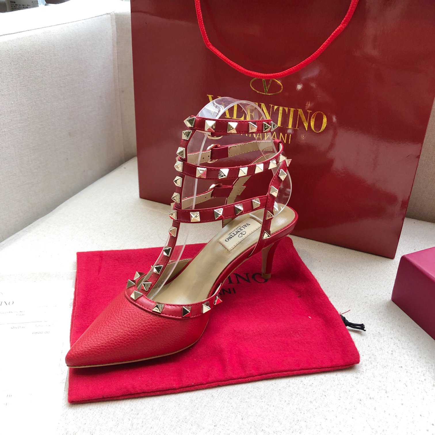 Valentino Garavani Roman Stud 65mm sandals Women 8 - vstockx