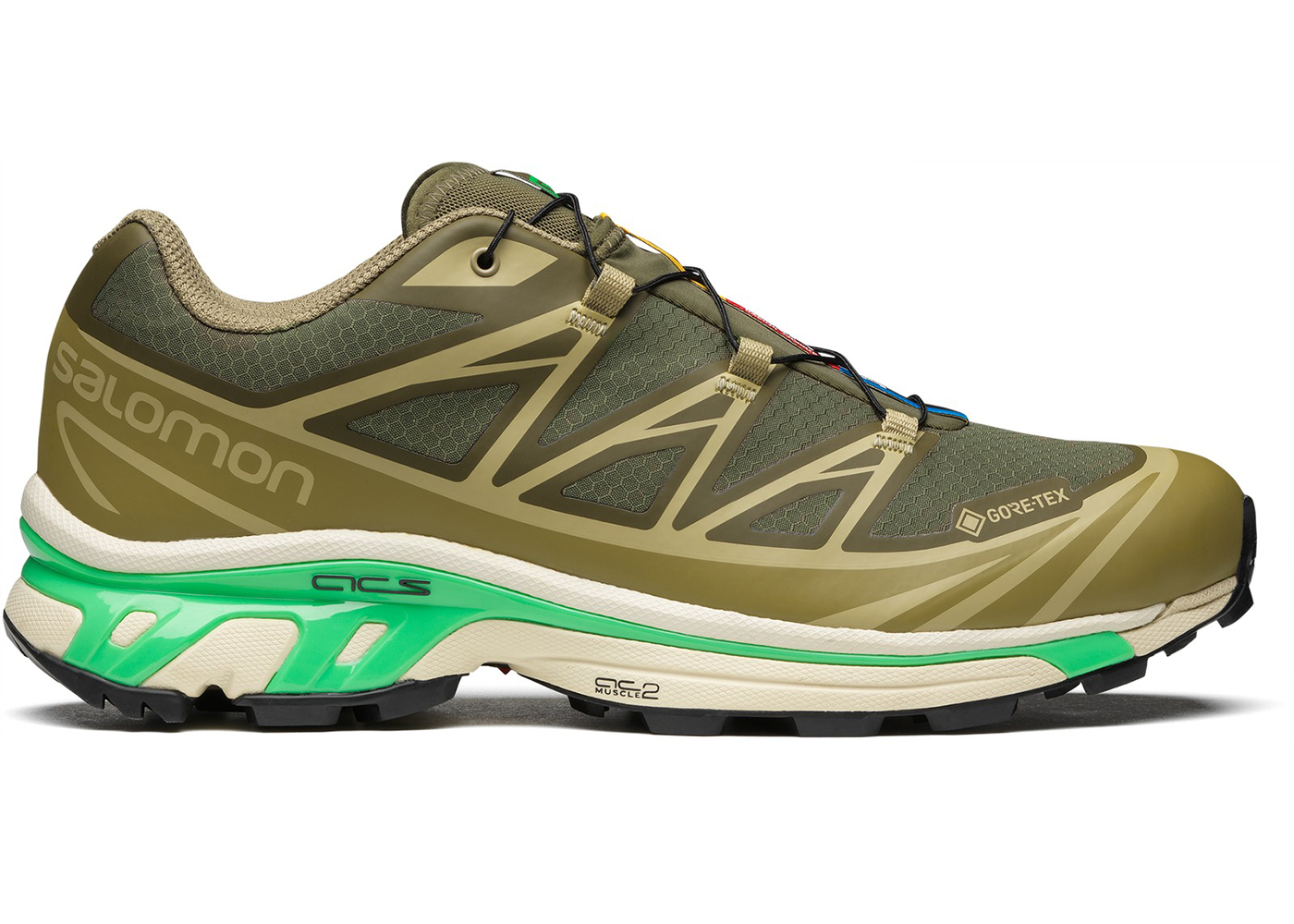 Salomon XT-6 Gore-Tex Olive Night Dried Herb - vstockx
